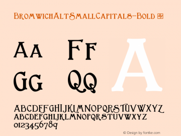 BromwichAltSmallCapitals-Bold