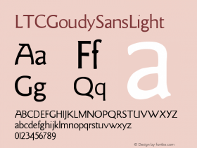 LTCGoudySansLight