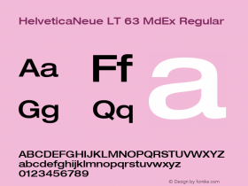 HelveticaNeue LT 63 MdEx