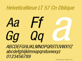 HelveticaNeue LT 57 Cn