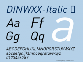 DINWXX-Italic