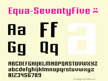 Equa-SeventyFive