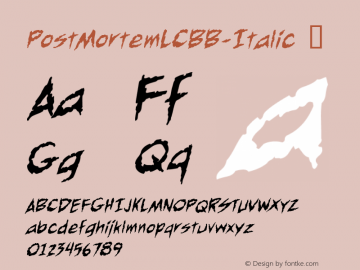 PostMortemLCBB-Italic