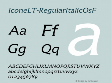 IconeLT-RegularItalicOsF