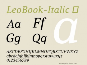 LeoBook-Italic