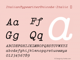 ItalianTypewriterUnicode-Italic