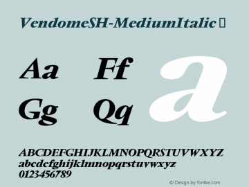 VendomeSH-MediumItalic