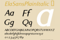 ElaSansPlainItalic