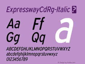 ExpresswayCdRg-Italic