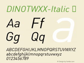 DINOTWXX-Italic