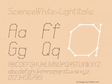 ScienceWhite-LightItalic