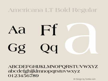 Americana LT Bold