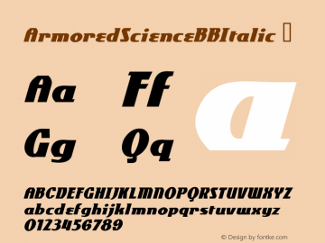 ArmoredScienceBBItalic