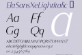 ElaSansXeLightItalic