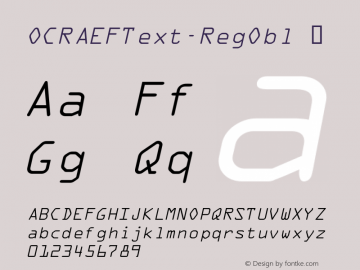 OCRAEFText-RegObl