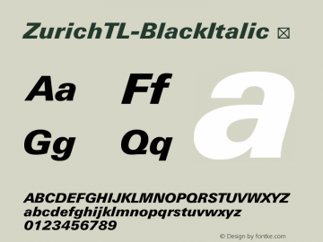 ZurichTL-BlackItalic