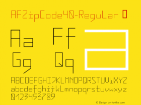 AFZipCode40-Regular