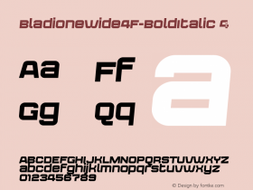 BladiOneWide4F-BoldItalic