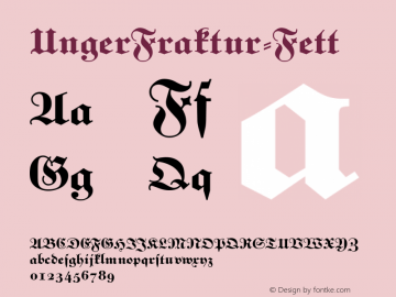 UngerFraktur-Fett