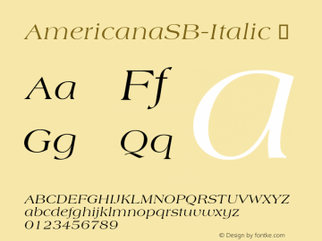 AmericanaSB-Italic