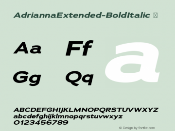 AdriannaExtended-BoldItalic