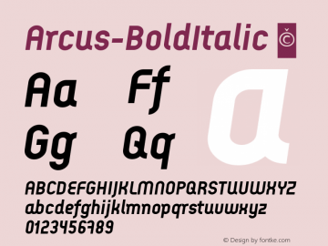 Arcus-BoldItalic