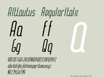 AltLautus-RegularItalic