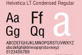 Helvetica LT Condensed