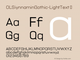 OLSiynnaminGothic-LightText