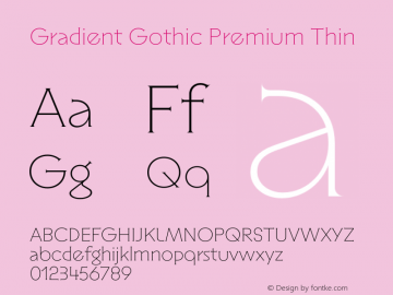 Gradient Gothic Premium