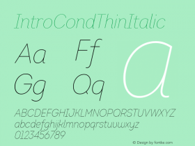 IntroCondThinItalic