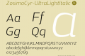 ZosimoCyr-UltraLightItalic