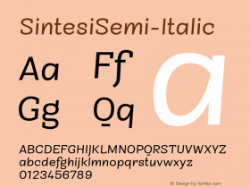 SintesiSemi-Italic