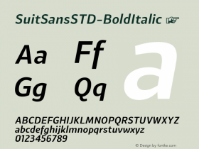 SuitSansSTD-BoldItalic