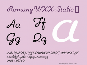RomanyWXX-Italic