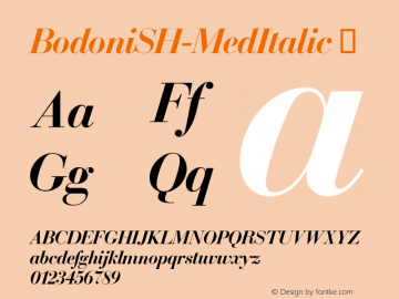 BodoniSH-MedItalic