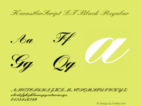 KuenstlerScript LT Black