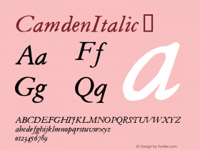 CamdenItalic