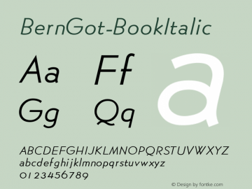 BernGot-BookItalic