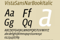 VistaSansNarBookItalic