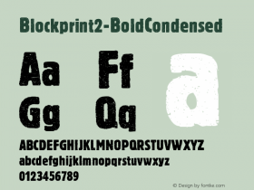 Blockprint2-BoldCondensed