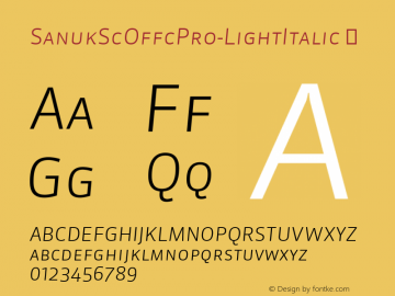 SanukScOffcPro-LightItalic