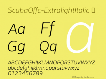 ScubaOffc-ExtralightItalic