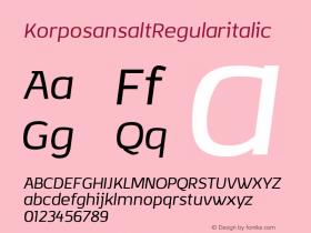 KorposansaltRegularitalic