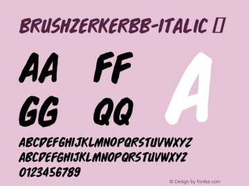 BrushzerkerBB-Italic