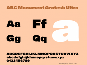 ABC Monument Grotesk