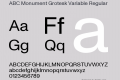 ABC Monument Grotesk Variable