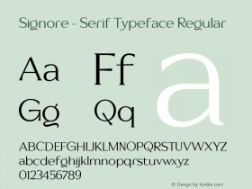 Signore - Serif Typeface