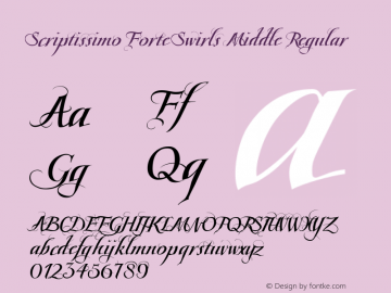 Scriptissimo Forte Swirls Middle