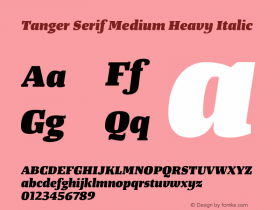 Tanger Serif Medium